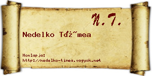 Nedelko Tímea névjegykártya